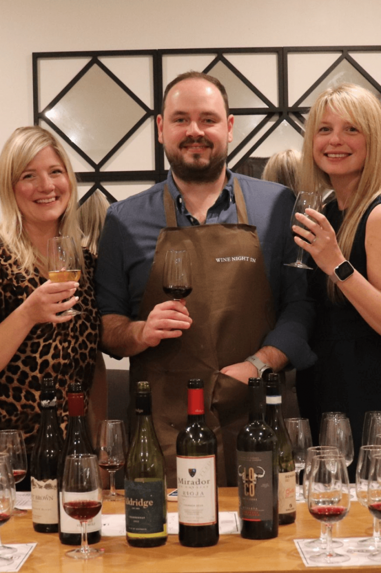 Group photo at Wine Night In