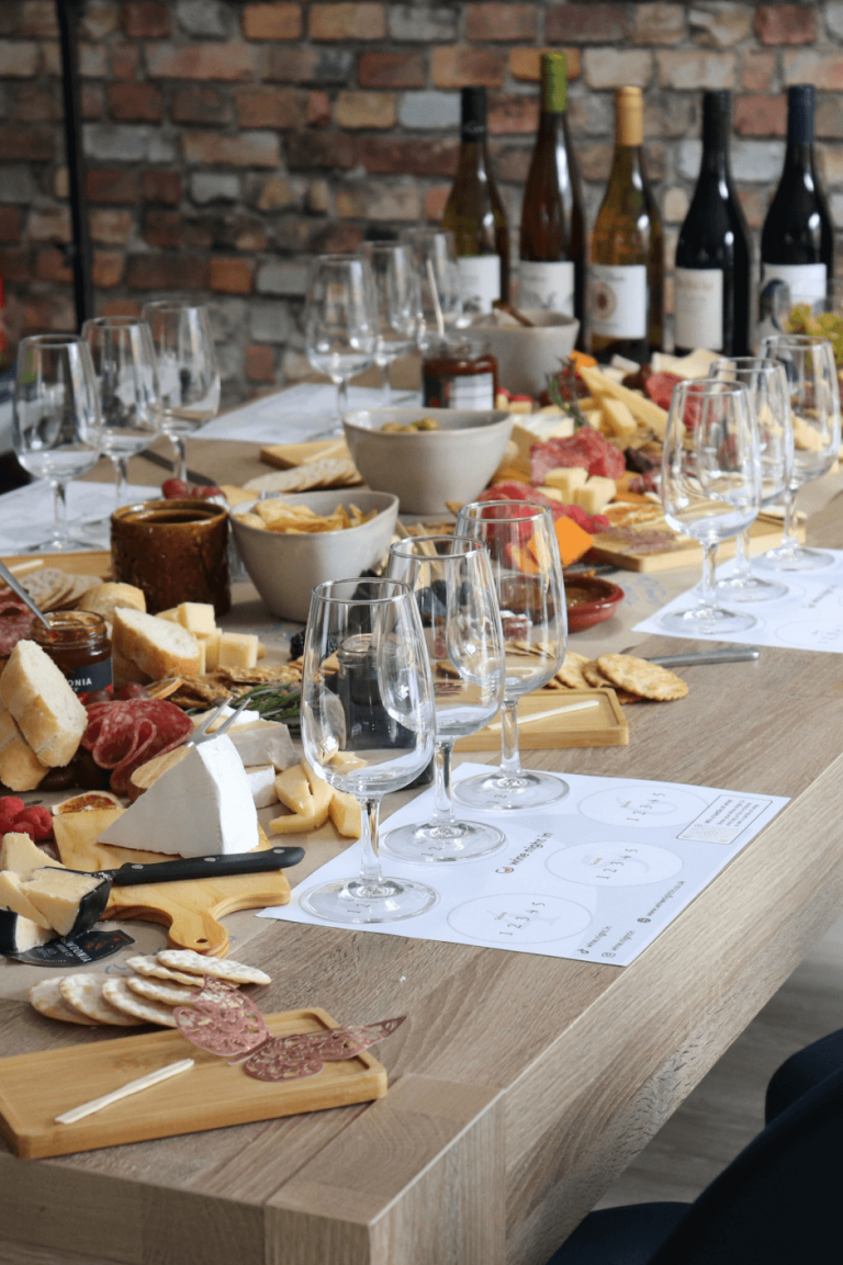 Lazeegreaze Wine Night In table