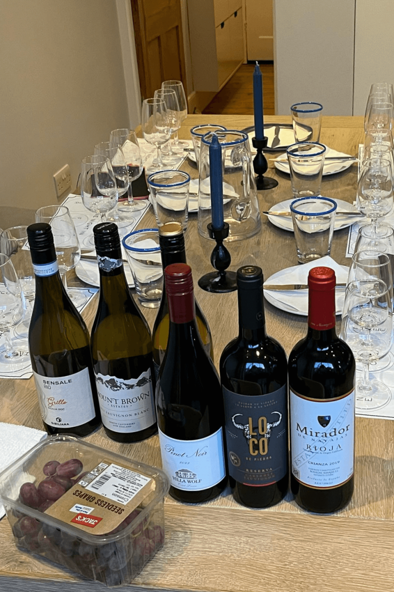 Wine Night In Table Set-Up