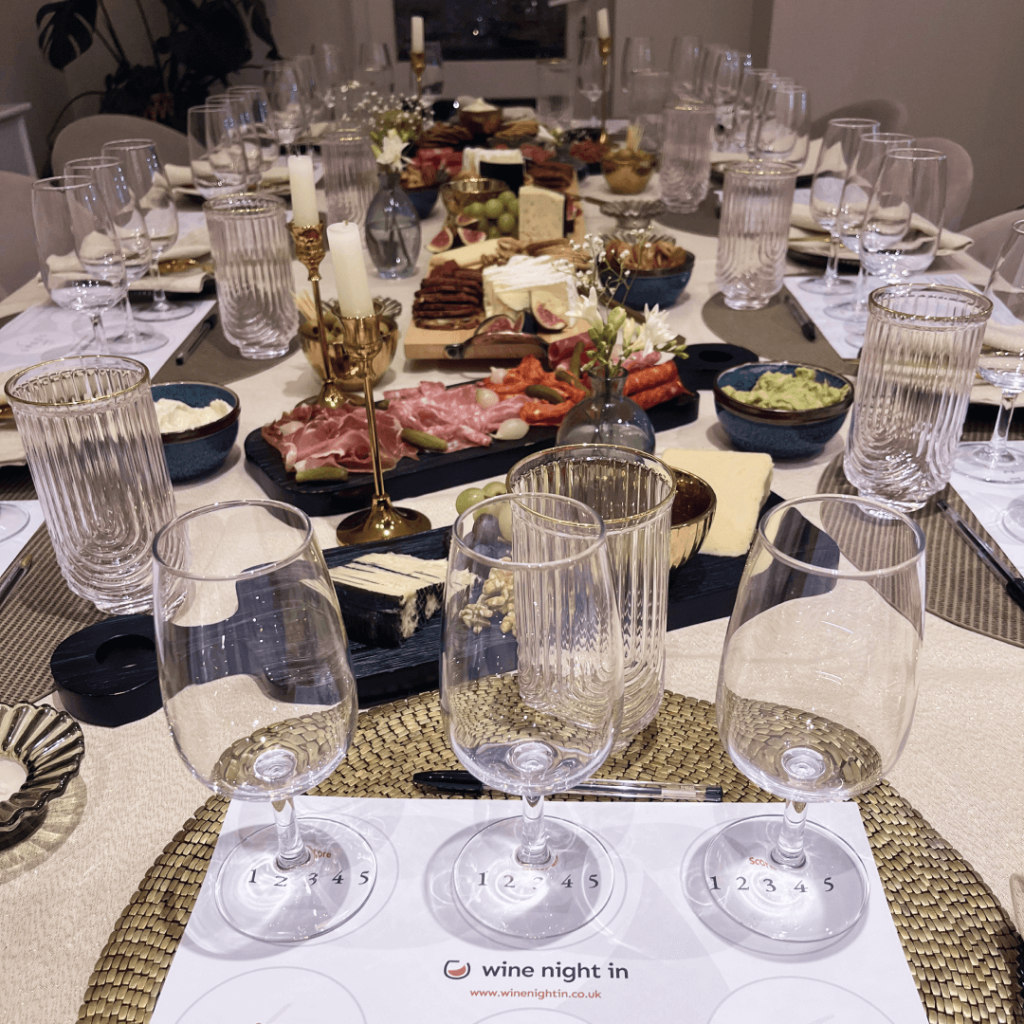 Placemat for a Wine Night In birthday wine tasting