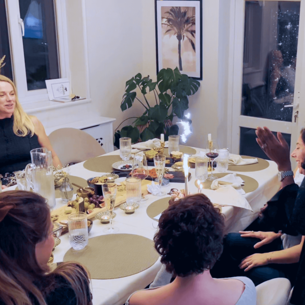 Still from a wine tasting birthday party