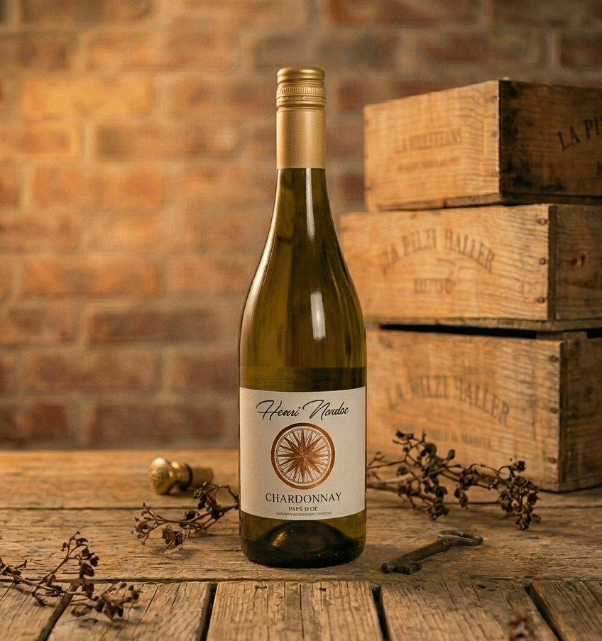 Reigate Surrey chardonnay wine bottle used during Wine Night In private wine tasting at home experience.