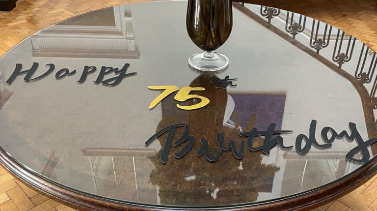 75th birthday wine tasting at home in Brentwood, Essex